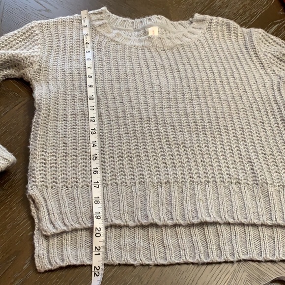 No Boundaries gray and silver metallic thread cropped pullover sweater Size M - Picture 15 of 16